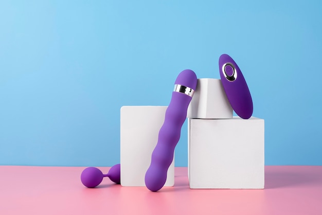 Close up on sex toys