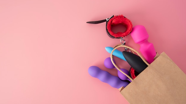 Close up on sex toys