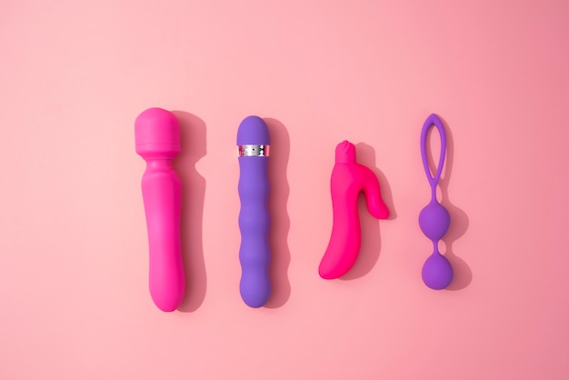 Close up on sex toys