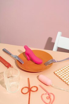 Close up on sex toys