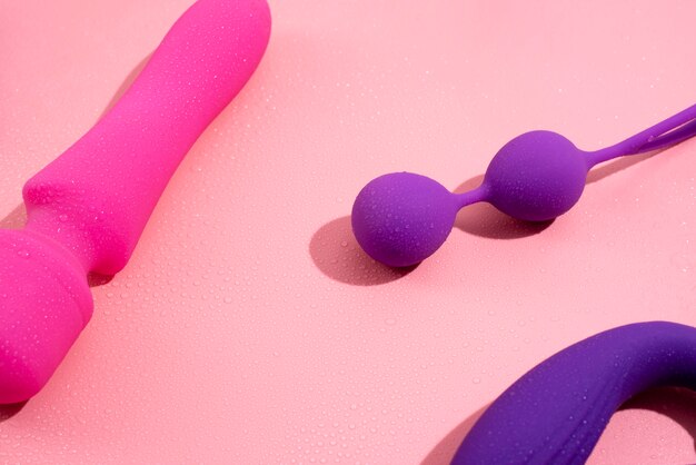 Close up on sex toys