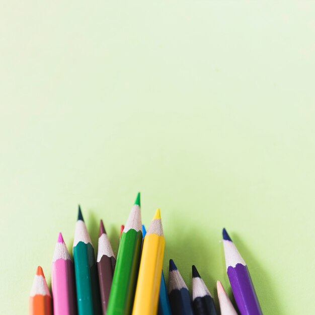 Close-up sharp pencils