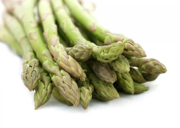 Close up shot of asparagus tips