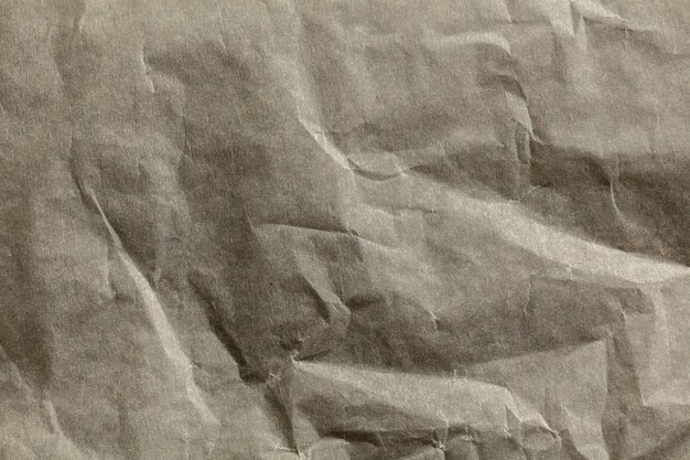Close up shot of surface of crumpled paper texture