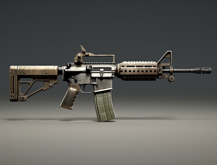 무료 Photo 전시된 ak-47 총을 클로즈업하세요