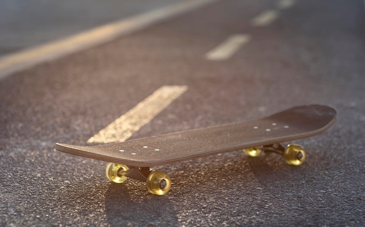 Free Photo close up skateboard