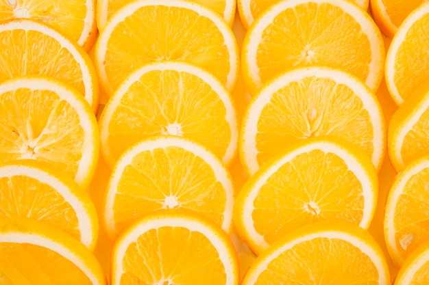 Close-up sliced oranges