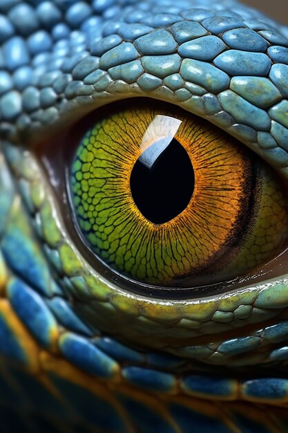 Close up on snake eye