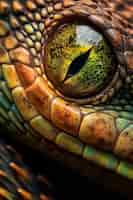 Free photo close up on snake eye