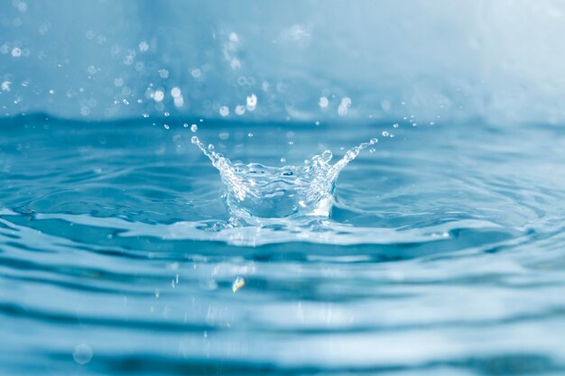 Крупный план брызг воды