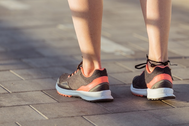 Close-up of sports shoes