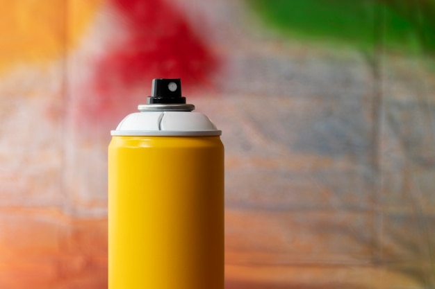 Close up on spray bottle