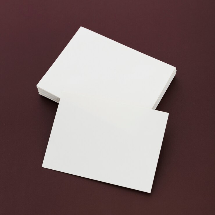 Free Photo close-up stationery business cards