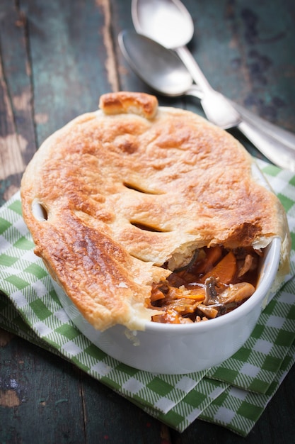 Close-up of stew with carrots