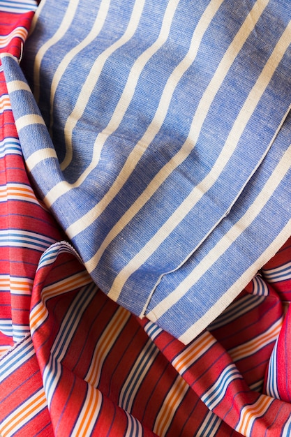 Close-up of stripes pattern textile