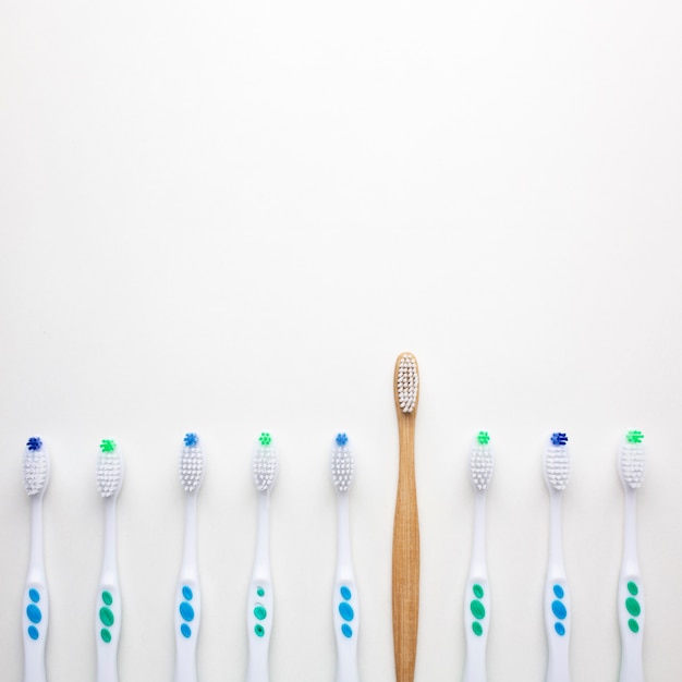 Close up on sustainable tooth brush alternatives