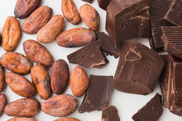 close up of sweet chocolate