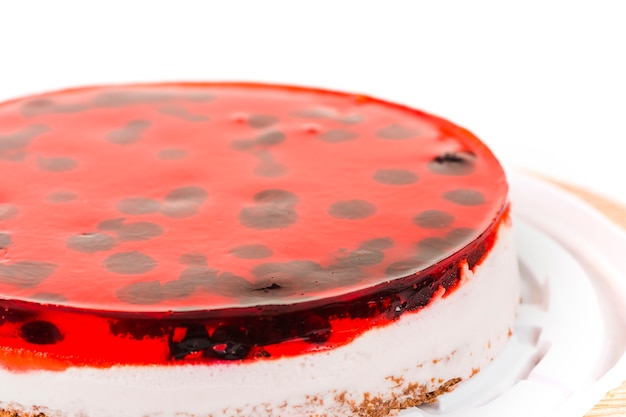 Free photo close-up of a sweet jelly cake