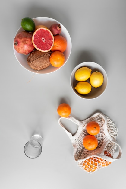 Free photo close up on table full of food