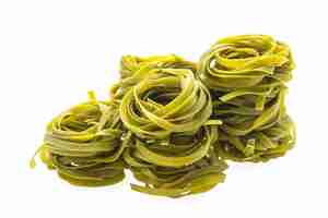 Free photo close-up of tagliatelle nests