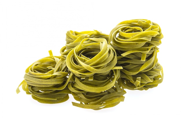 Tagliatelle 둥지의 클로즈업