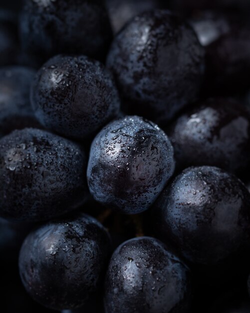 Close-up on tasty blueberry, natural fresh