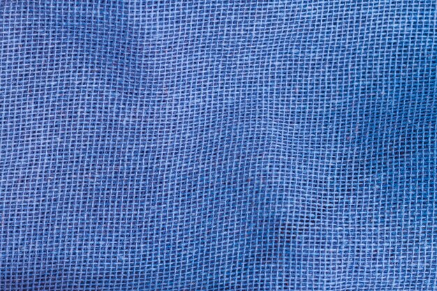 Close-up texture blue fabric of suit