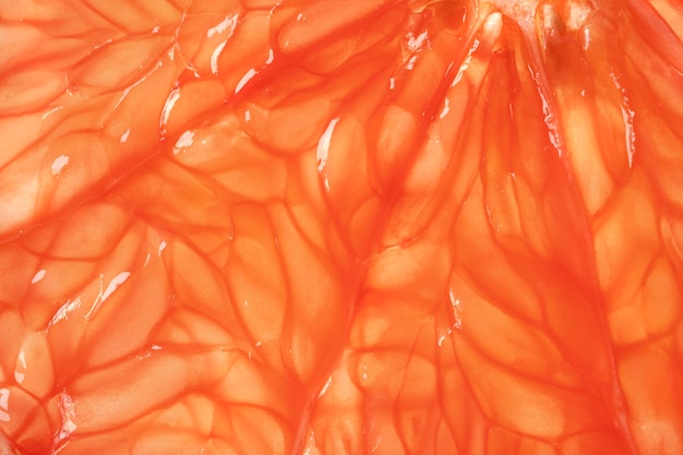 Close-up texture of citrus fruit slice