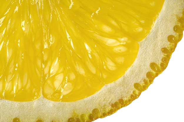 Close-up texture of citrus fruit slice