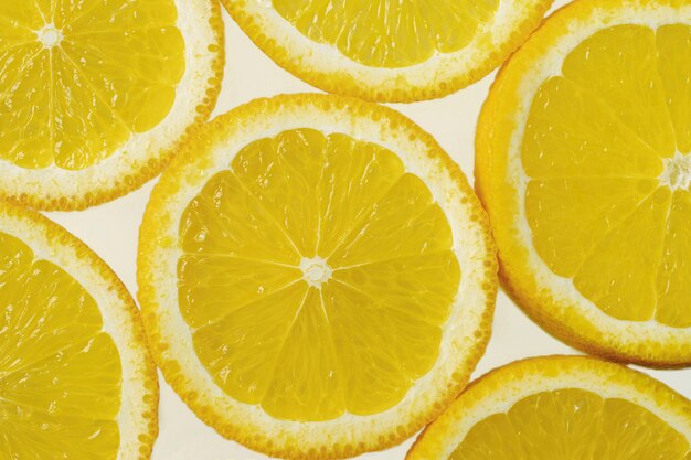 Close-up texture of citrus fruit slices