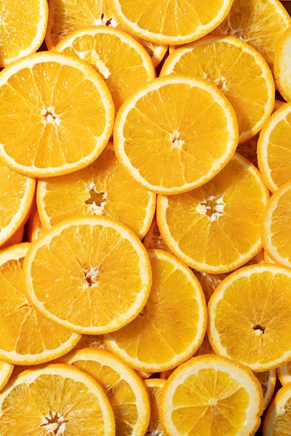 Close-up texture of citrus fruit slices