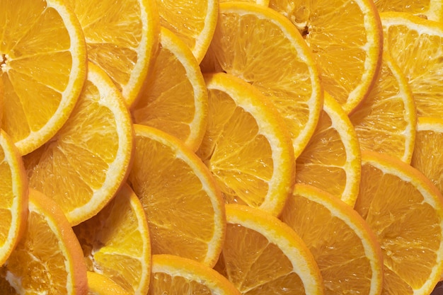 Close-up texture of citrus fruit slices