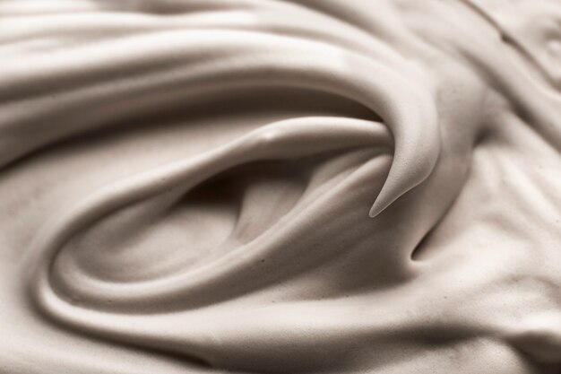 Close up texture of cream