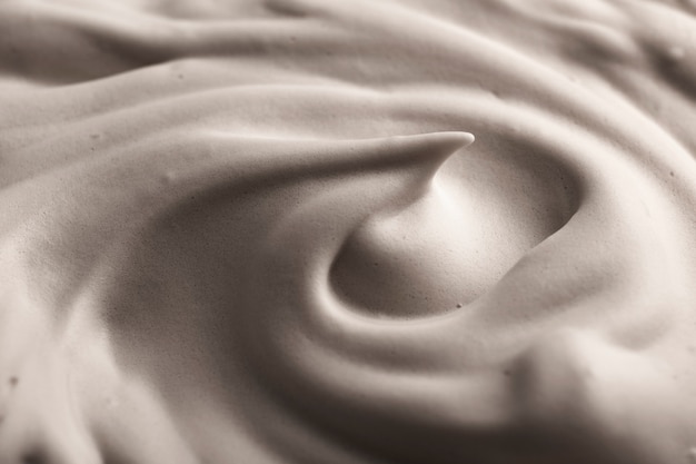 Close up texture of cream