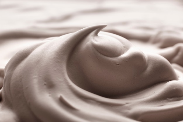 Close up texture of cream