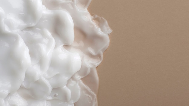 Close up texture of cream