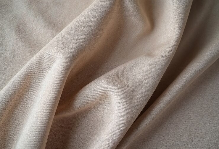 Free Photo close up on texture of linen fabric