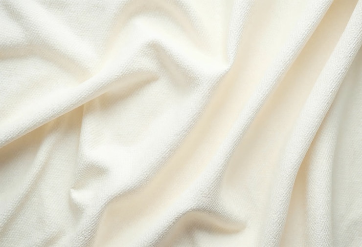 Free Photo close up on texture of linen fabric