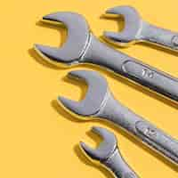 Free photo close-up tools for mechanic