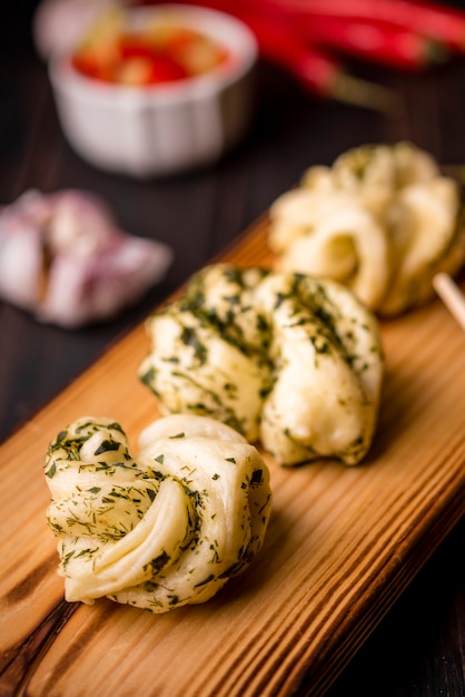 Close-up of traditional asian food