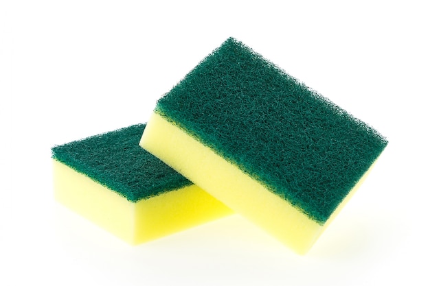 Free photo close-up of two scouring pads