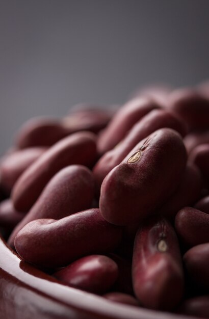 Close-up of uncooked legumes