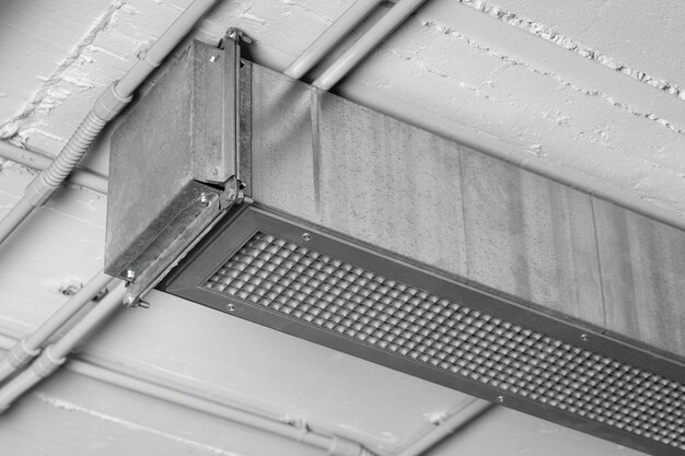 close up on ventilation system