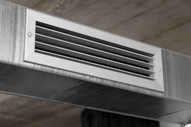 close up on ventilation system