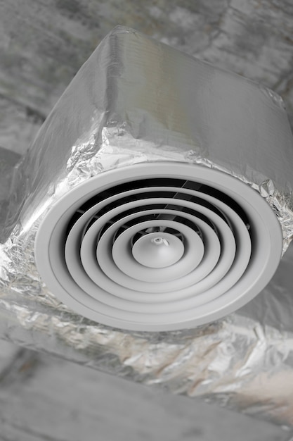 close up on ventilation system