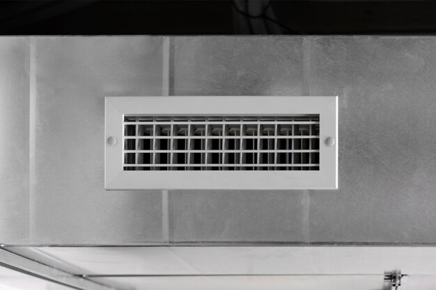 close up on ventilation system