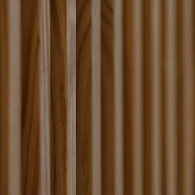 Close up of vertical wooden bars