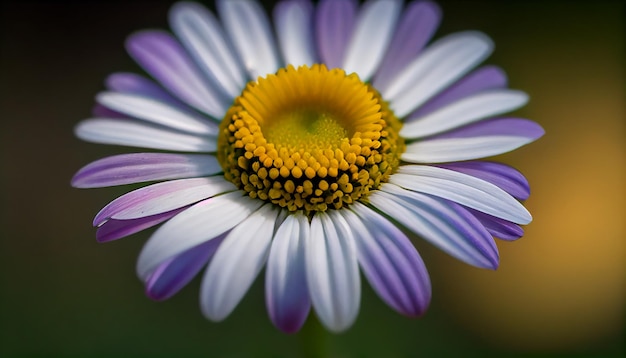 鮮やかなデイジーの花の生成 AI のクローズ アップ