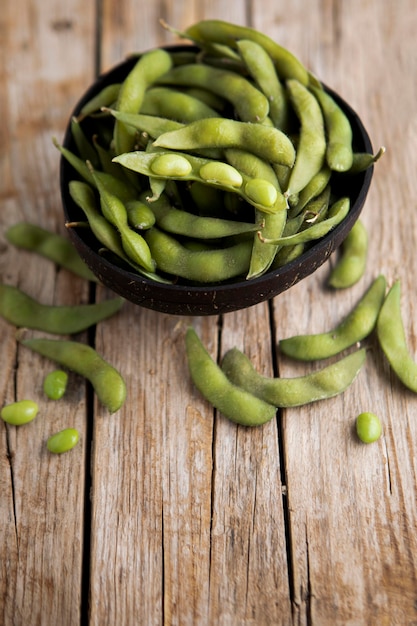Free photo close-up view of asian beans concept
