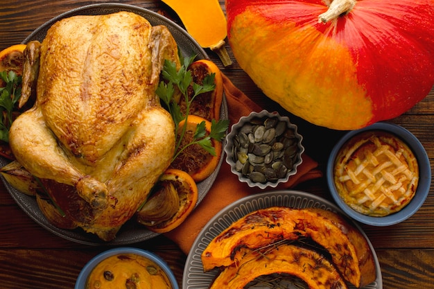 Free photo close-up view of beautiful thanksgiving concept